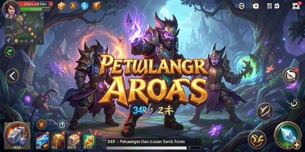 Tampilan gameplay ARPG yang mendebarkan dalam 34R.