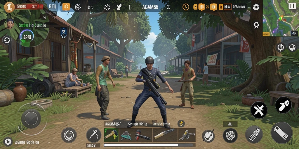Tangkapan layar gameplay AGAM66 menampilkan simulasi kehidupan yang menarik.