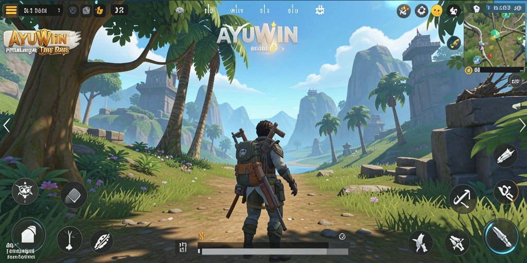 Gameplay AYUWIN yang menarik di dunia terbuka yang luas.
