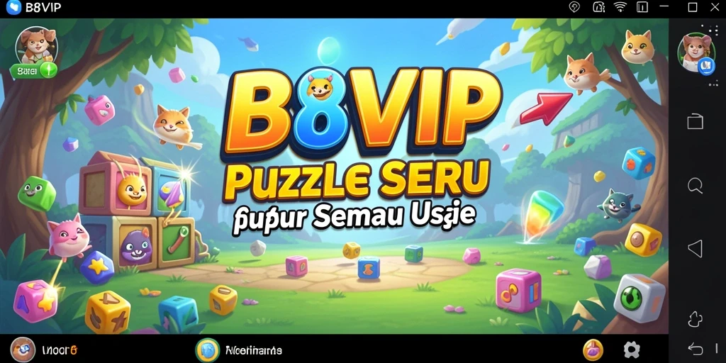 Tampilan gameplay seru dan mendalam dari B8VIP dengan tantangan Puzzle yang menantang.