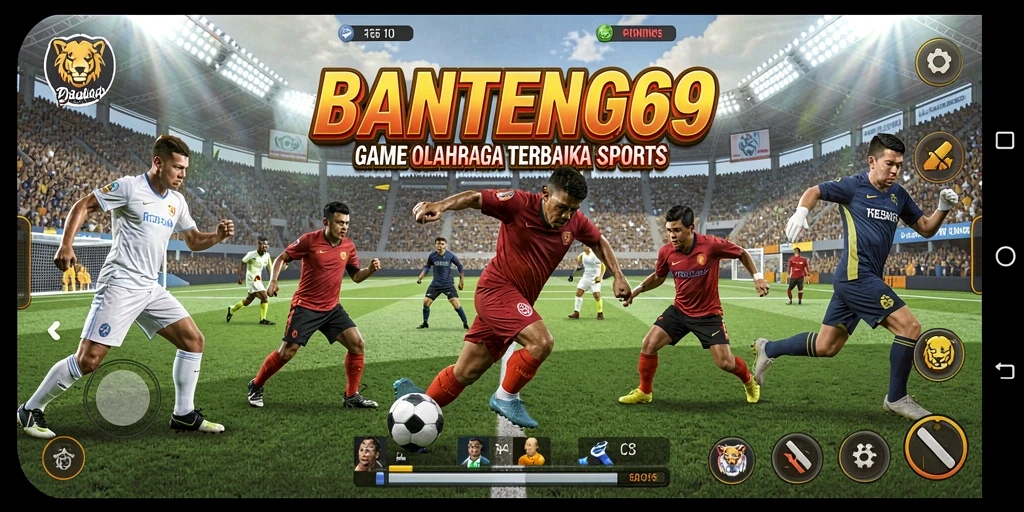 Tampilan menarik dari gameplay olahraga di BANTENG69.
