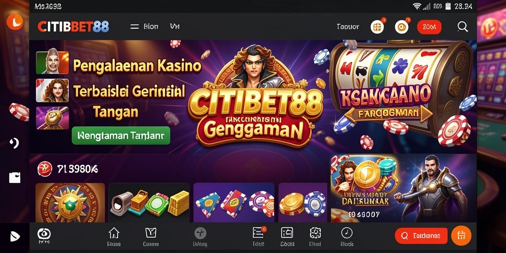 Tampilan menarik dan interaktif dari gameplay CITIBET88.