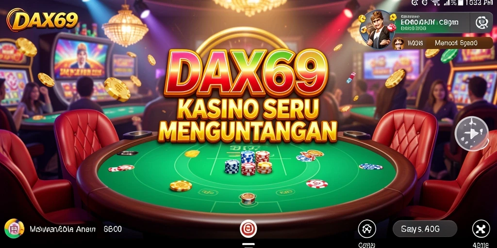 Tampilan gameplay menarik DAX69 dengan berbagai permainan Kasino.