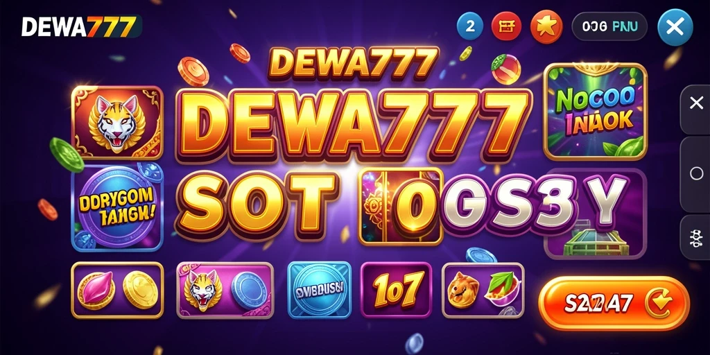 Tampilan gameplay DEWA777 yang penuh warna dan menarik perhatian.