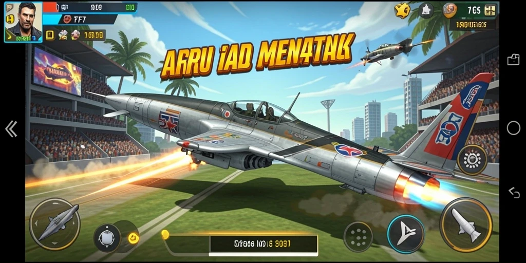 Tampilan gameplay F7F7 yang penuh warna dan menantang.