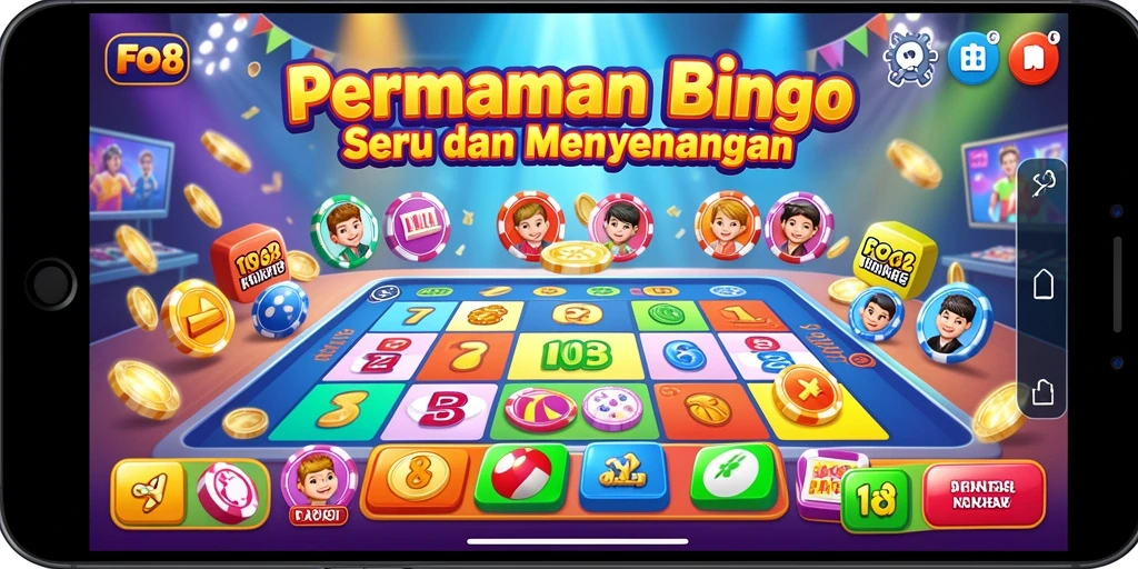 Tampilan menarik dari permainan Bingo FO8 yang penuh aksi.