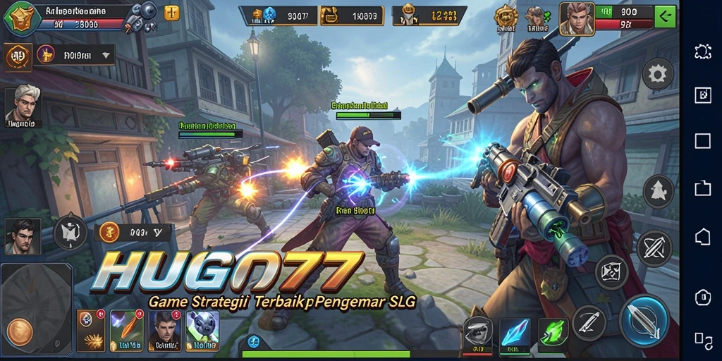Tampilan gameplay HUGO77 yang penuh strategi dan aksi seru.
