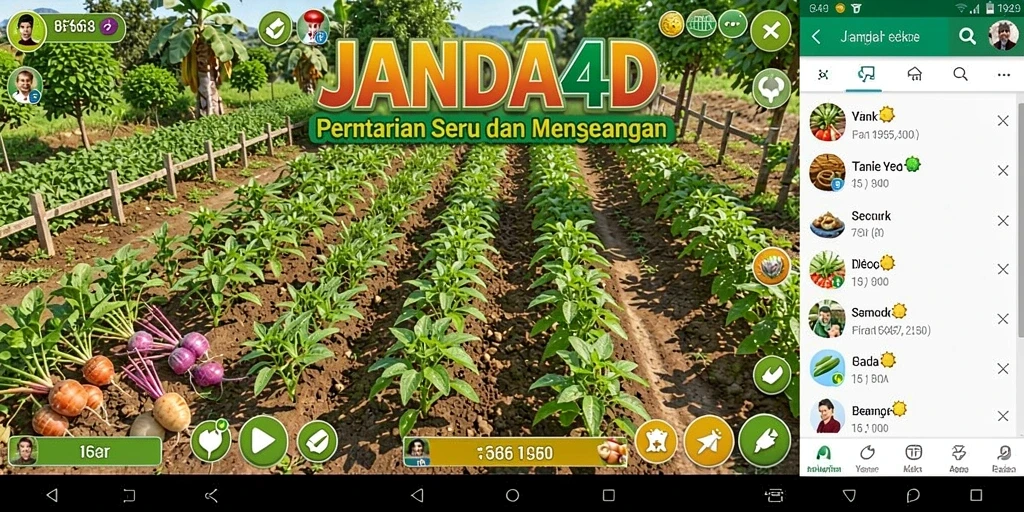 Tampilan permainan JANDA4D yang penuh warna dan atraktif.