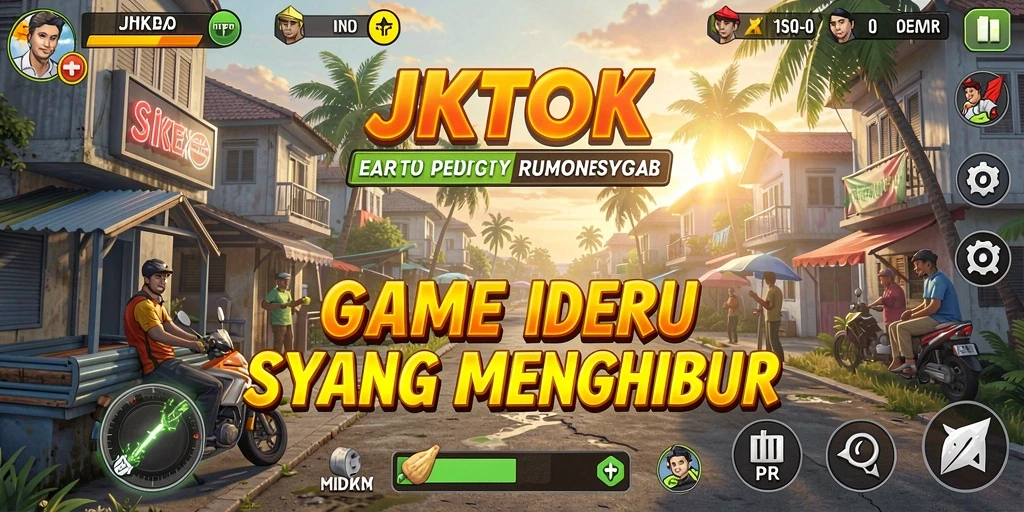 Screenshot gameplay JKTOK menampilkan karakter dan kemajuan game Idle.