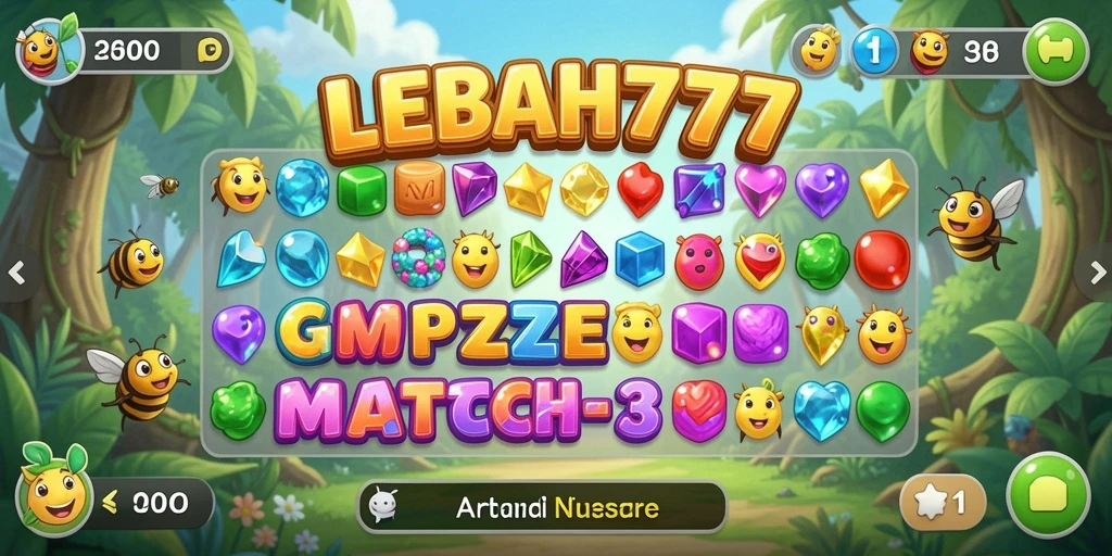 Screenshot gameplay LEBAH777 yang penuh warna dan seru.