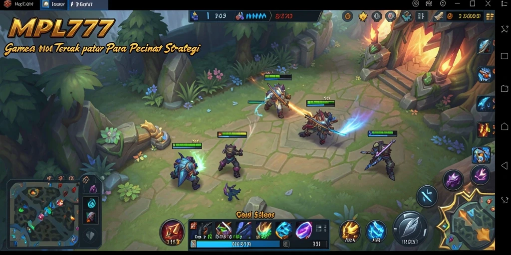 Tampilan gameplay seru di MPL777 dengan aksi MOBA yang menegangkan.