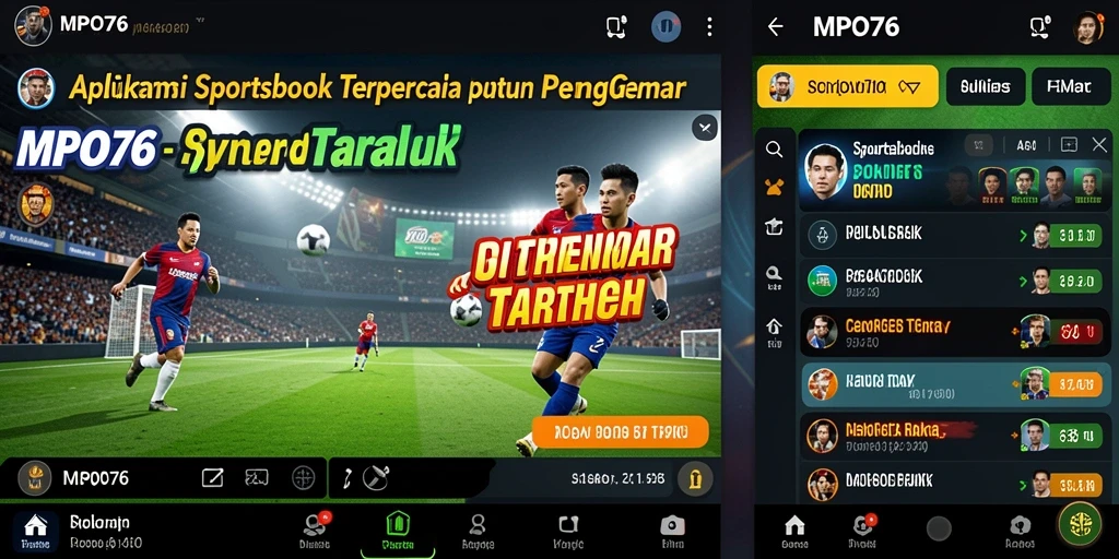 Tampilan menarik dan gameplay Sportsbook di MPO76.
