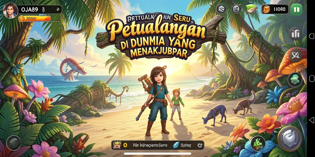 Tampilan screenshot OJA89 menunjukkan gameplay petualangan yang seru dan menantang.