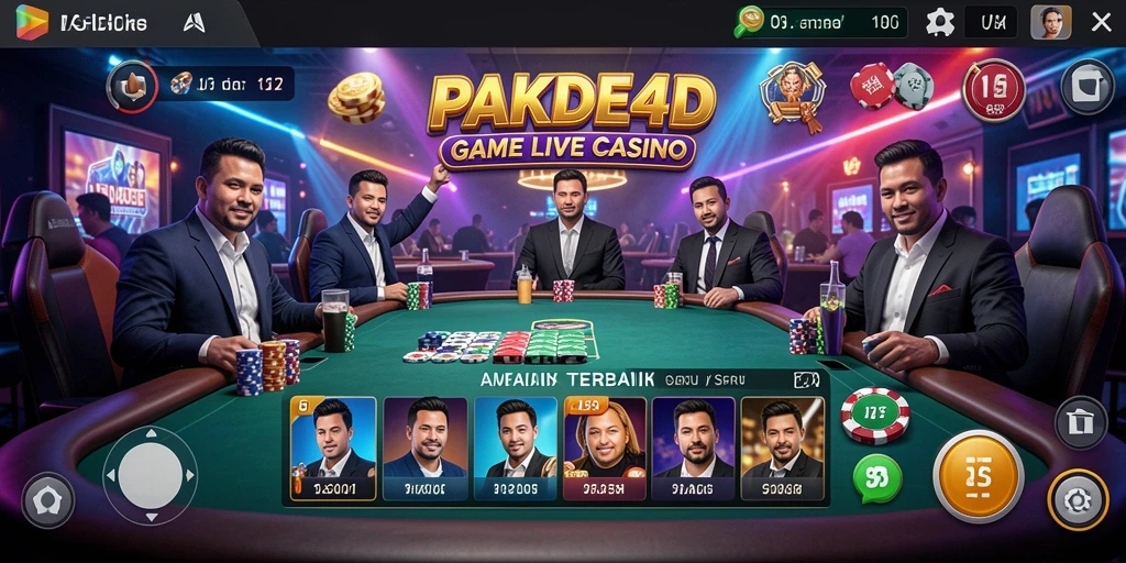 Tampilan gameplay Live Casino yang menegangkan dan interaktif.
