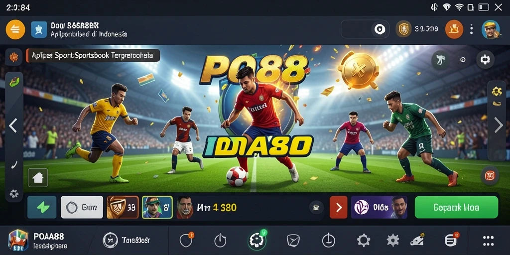 Screenshot gameplay POA88 dengan tampilan taruhan olahraga.