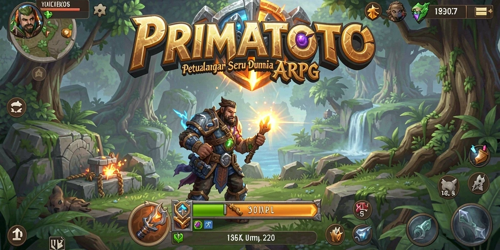 Screenshot gameplay ARPG yang menunjukkan aksi seru dalam PRIMATOTO.