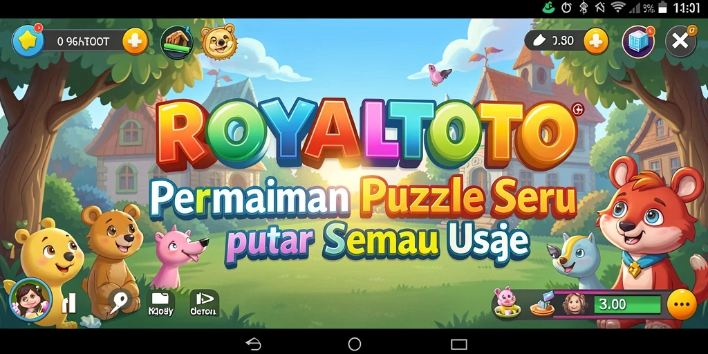 Tampilan gameplay menarik dari ROYALTOTO dengan berbagai tantangan puzzle.
