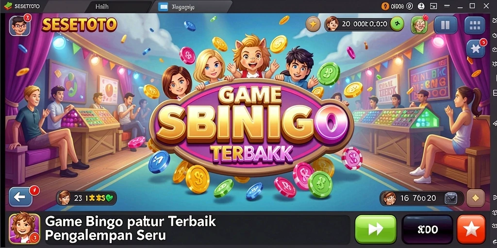 Tampilan permainan Bingo yang seru dan dinamis di SESETOTO.