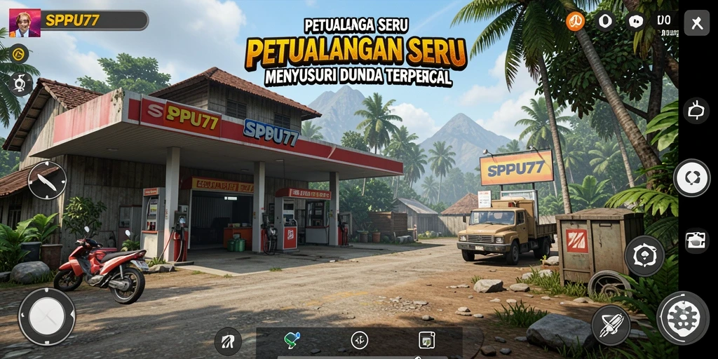 Tampilan gameplay menarik dari SPBU77 yang menunjukkan petualangan seru.