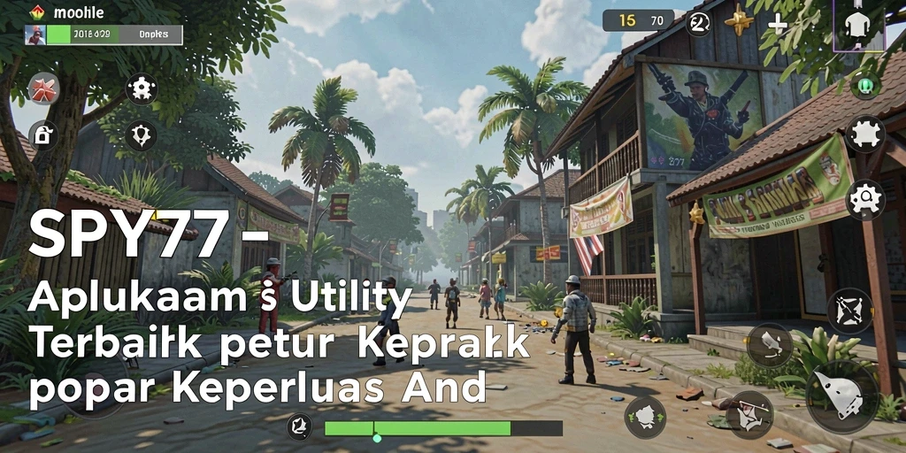 Tampilan antarmuka utama SPY77 yang menarik dan mudah digunakan.
