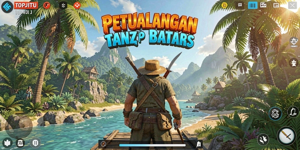 Screenshot gameplay <strong>TOPJITU</strong> menampilkan aksi seru di dunia terbuka.