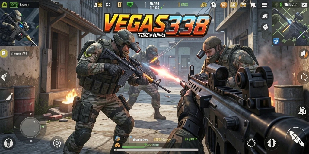 Tampilan aksi mendebarkan dalam gameplay <strong>VEGAS338</strong> yang seru.