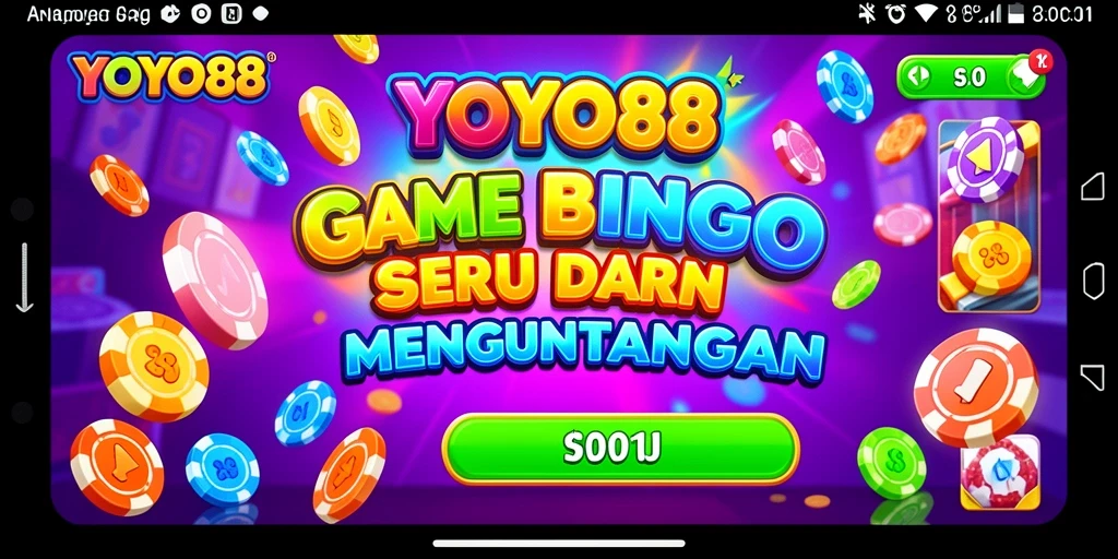 Tampilan utama gameplay Bingo yang seru di YOYO88.