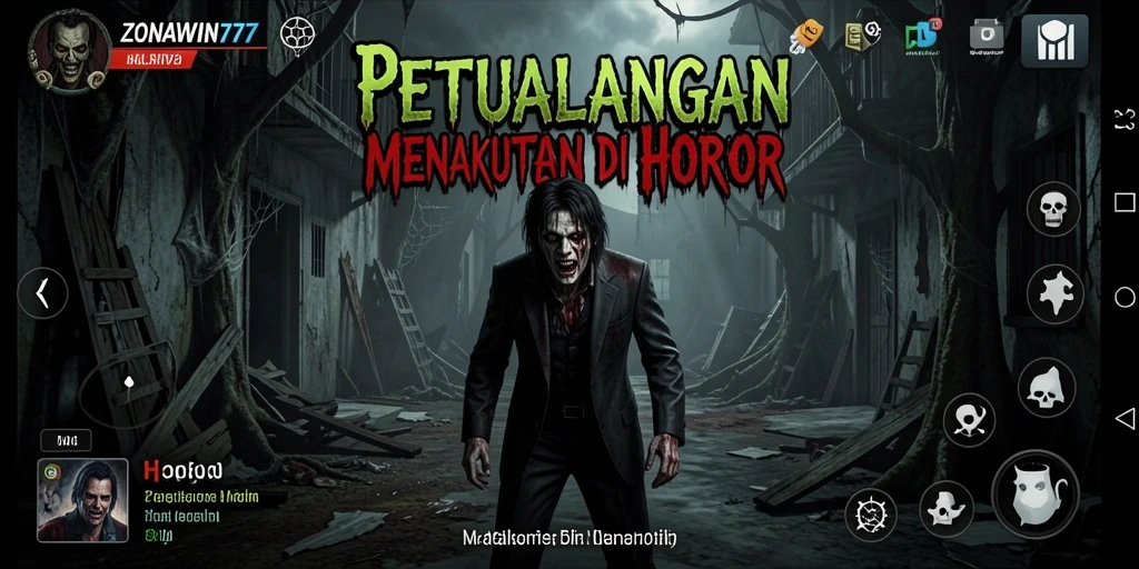 Tangkapan layar ZONAWIN777 menampilkan atmosfer menyeramkan dan gameplay yang mendebarkan.